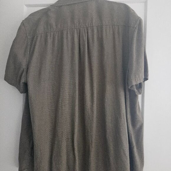 LUCKY BRAND LINEN BLEND BUTTON DOWN COLLARED WOMEN'S SHIRT/JACKET - SIZE XL/TG - Picture 2 of 6